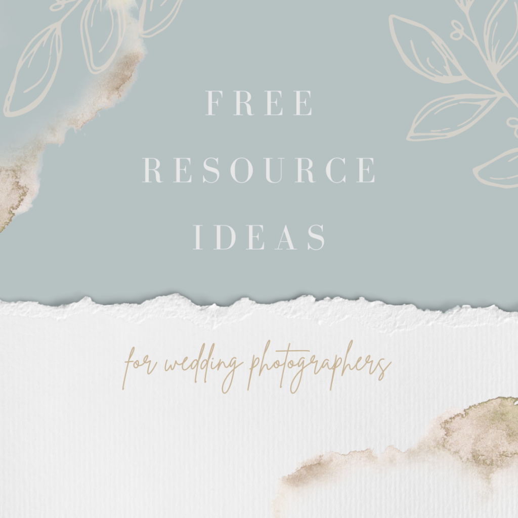 free resources for wedding photographer to scale their business and take on more clients